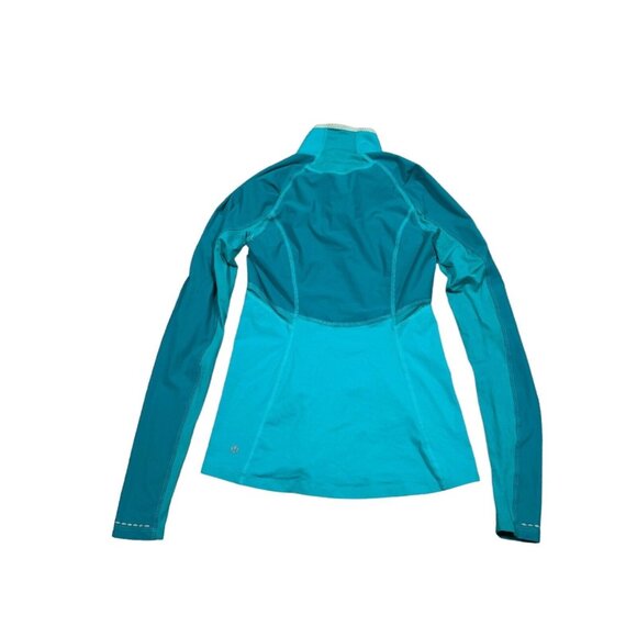 Lululemon Trail Bound Half Zip Pullover Size 4 Blue Tropics Luxtreme Run Hike - Picture 5 of 8